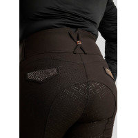 Montar High Waist Reithose Briella Crystal Roségold Curve Full Grip Damen Weiß Wei&amp;amp;amp;amp;amp;amp;szlig;