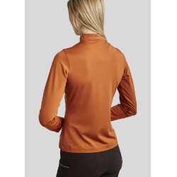 Trainingspolo Montar MoEverline langarm Damen Bronze Braun