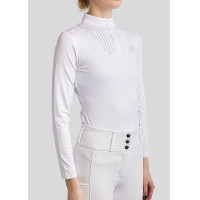 Wettkampf-Poloshirt Montar MoRosie langarm Damen Weiß