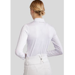 Wettkampf-Poloshirt Montar MoRosie langarm Damen Weiß Wettkampf-Poloshirt Montar MoRosie langarm Damen Weiß