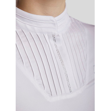 Wettkampf-Poloshirt Montar MoRosie langarm Damen Weiß Wettkampf-Poloshirt Montar MoRosie langarm Damen Weiß