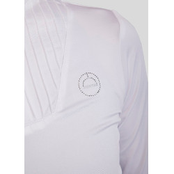 Wettkampf-Poloshirt Montar MoRosie langarm Damen Weiß Wettkampf-Poloshirt Montar MoRosie langarm Damen Weiß