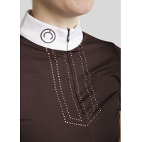 Wettkampf-Poloshirt Montar MoViolet Damen Braun