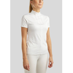 Wettkampf-Poloshirt Montar MoViolet Damen Weiß Wei&szlig;