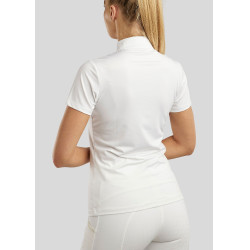 Wettkampf-Poloshirt Montar MoViolet Damen Weiß Wei&szlig;