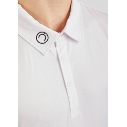 Wettkampf-Poloshirt Montar MoWill langarm Damen Weiß Weiß