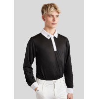 Wettkampf-Poloshirt Montar MoWill langarm Damen Schwarz
