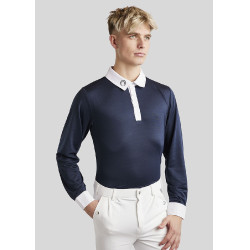 Wettkampf-Poloshirt Montar MoWill langarm Damen Dunkelmarine Blau