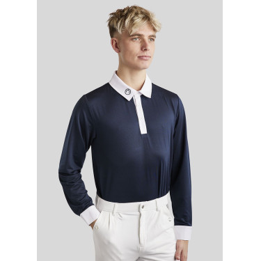 Wettkampf-Poloshirt Montar MoWill langarm Damen Dunkelmarine Blau