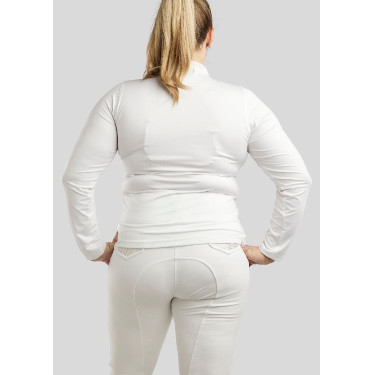 Polo Montar Briella Langarm Crystal Roségold Curve Damen Weiß Wei&amp;amp;amp;amp;amp;szlig;