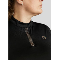 Polo Montar Briella Langarm Crystal Roségold Curve Damen Schwarz