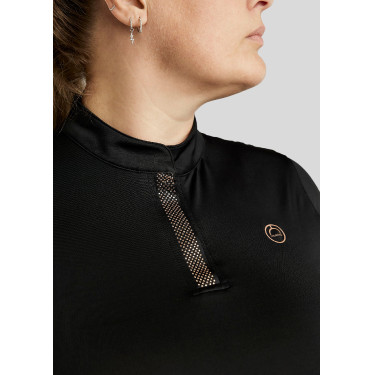 Polo Montar Briella Langarm Crystal Roségold Curve Damen Schwarz