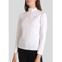 Polo Montar Everly Mon Tech Damen langarm roségold Weiß Weiß Polo Montar Everly Mon Tech Damen langarm roségold Weiß Weiß