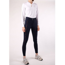 Polo Montar Everly Mon Tech Damen langarm roségold Weiß Wei&szlig;