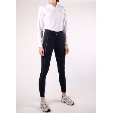 Polo Montar Everly Mon Tech Damen langarm roségold Weiß Wei&szlig;