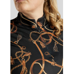 Reitpolo Montar Haily Bridle langärmlig Curve Damen Schwarz Reitpolo Montar Haily Bridle langärmlig Curve Damen Schwarz