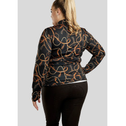 Reitpolo Montar Haily Bridle langärmlig Curve Damen Schwarz Reitpolo Montar Haily Bridle langärmlig Curve Damen Schwarz