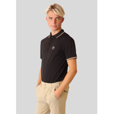 Polo Montar Herren kontrastfarbener Kragen kurze Ärmel