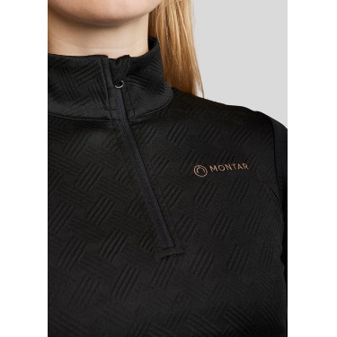 Polo Montar MoCilia Jacquard edel langarm Damen Polo Montar MoCilia Jacquard edel langarm Damen
