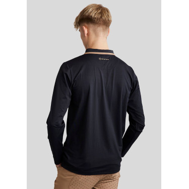 Polo Montar MoDrake Herren mit kontrastierendem Kragen und langen Ärmeln Polo Montar MoDrake Herren mit kontrastierendem Kragen und langen Ärmeln