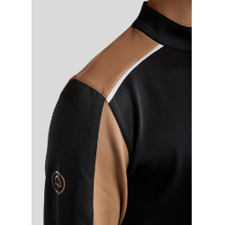 Polo Montar MoPhil Langarm Herren Schwarz