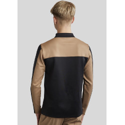 Polo Montar MoPhil Langarm Herren Schwarz