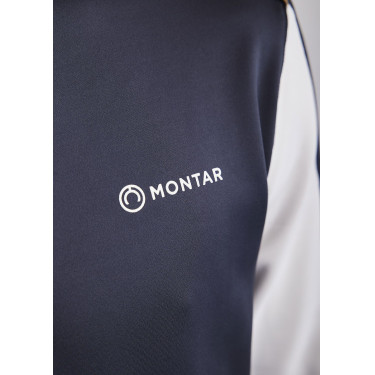 Polo Montar MoPhil Langarm Herren Dunkelmarine Blau
