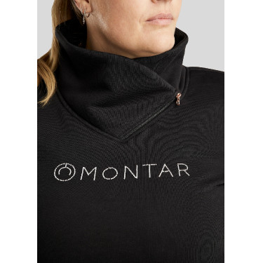 Pullover Montar Naja mit Reißverschluss am Kragen Crystal Roségold Curve Damen Pullover Montar Naja mit Reißverschluss am Kragen Crystal Roségold Curve Damen