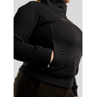 Pullover Montar Naja mit Reißverschluss am Kragen Crystal Roségold Curve Damen Schwarz Pullover Montar Naja mit Reißverschluss am Kragen Crystal Roségold Curve Damen Schwarz