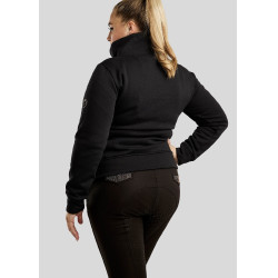 Pullover Montar Naja mit Reißverschluss am Kragen Crystal Roségold Curve Damen Schwarz