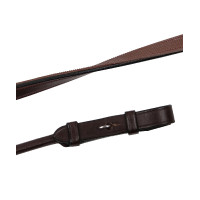 Montar Zügel Leder/Gummi französischer Haken Braun