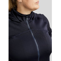 Reißverschluss-Sweatshirt Montar mit Kapuze Liza Damen Curve Marine Marineblau