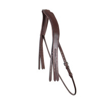 Kopfstück für Trense Montar gegerbtes Leder mit rundem Kehlriemen Braun
