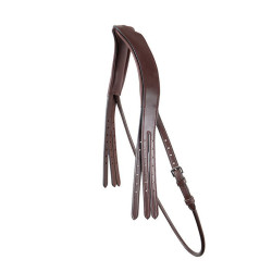 Kopfstück für Trense Montar gegerbtes Leder mit rundem Kehlriemen Braun