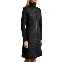 Lange Jacke Montar MoQuinn Hybrid Stepp Curve Damen Schwarz
