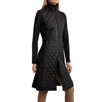 Lange Jacke Montar MoQuinn Hybrid Stepp Curve Damen Schwarz