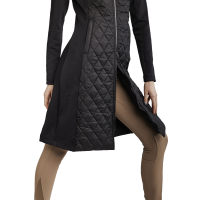 Lange Jacke Montar MoQuinn Hybrid Stepp Curve Damen Schwarz