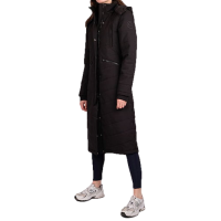 Extra lange Montar-Jacke Dicte Damen Schwarz