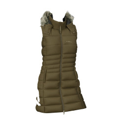 Ärmellose Steppweste LeMieux Harper Longline Damen Alpin Braun