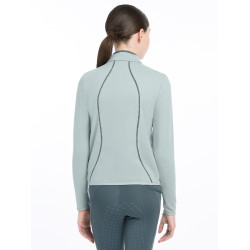 LeMieux Fleece mit Reißverschluss Felicity Young Rider Gletscher Blau LeMieux Fleece mit Reißverschluss Felicity Young Rider Gletscher Blau