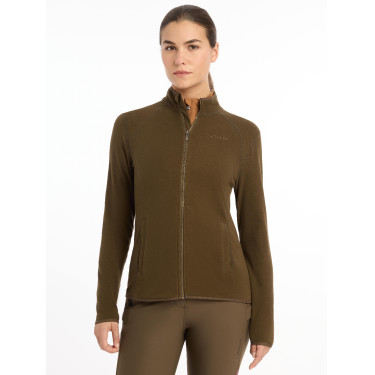 Fleecejacke mit Reißverschluss Faye LeMieux Alpin Braun