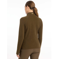 Fleecejacke mit Reißverschluss Faye LeMieux Alpin Braun