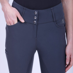 Reithose HV Polo Elena FullGrip Ultimatives Grau