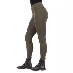 Reitleggings Euro-Star Breez FullGrip Dunkles Öl Braun
