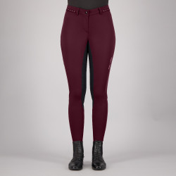 Reithose Euro-star Equitation Queen Diamond FullGrip Sommer Schwarzbucht Bordeaux