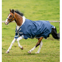 Pferdedecke Horseware Amigo Bravo 12 XL 0g Marine / Titan Grau / Silber Marineblau