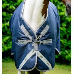 Pferdedecke Horseware Amigo Bravo 12 XL 0g Marine / Titan Grau / Silber Marineblau