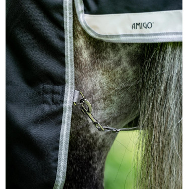 Pferdedecke Horseware Amigo Bravo 12 XL 0g Schwarz / Titan Grau / Silber Pferdedecke Horseware Amigo Bravo 12 XL 0g Schwarz / Titan Grau / Silber