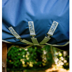Pferdedecke Horseware Amigo Bravo 12 Wug 0g Marine / Titan Grau / Silber Marineblau