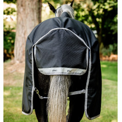 Pferdedecke Horseware High Neck Amigo® Bravo 12 Original 250g 1200D Schwarz / Titan Grau / Silber